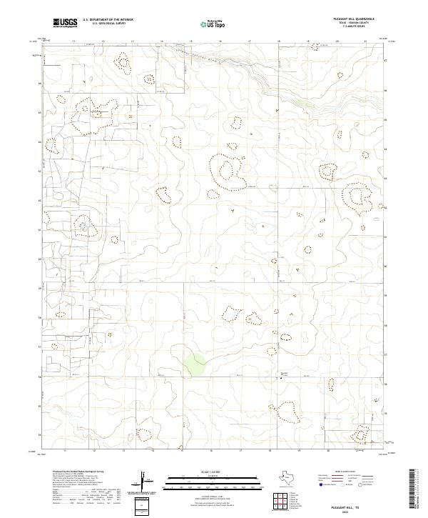US Topo 7.5-minute map for Pleasant Hill TX