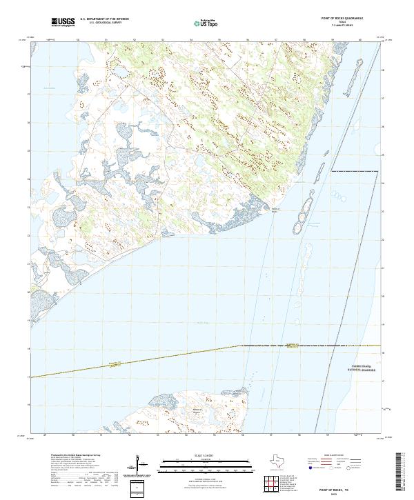 US Topo 7.5-minute map for Point of Rocks TX