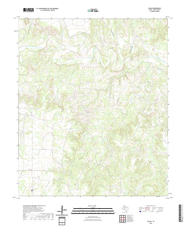 US Topo 7.5-minute map for Polar TX