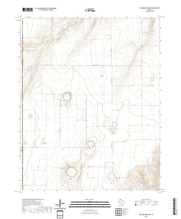 US Topo 7.5-minute map for Pollard Creek NE TX