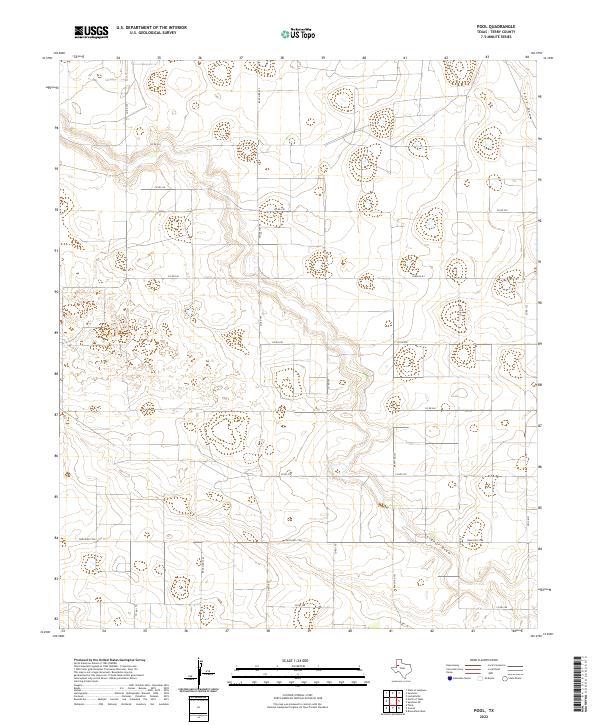 US Topo 7.5-minute map for Pool TX
