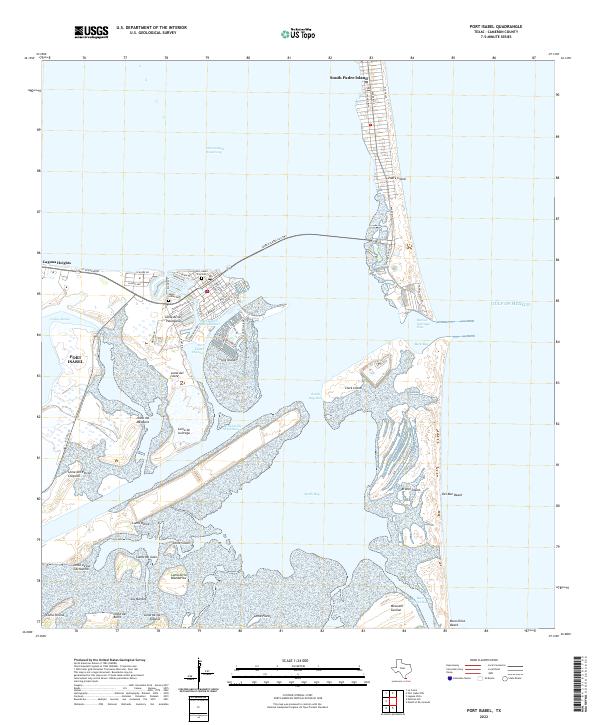 US Topo 7.5-minute map for Port Isabel TX