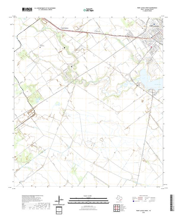 US Topo 7.5-minute map for Port Lavaca West TX