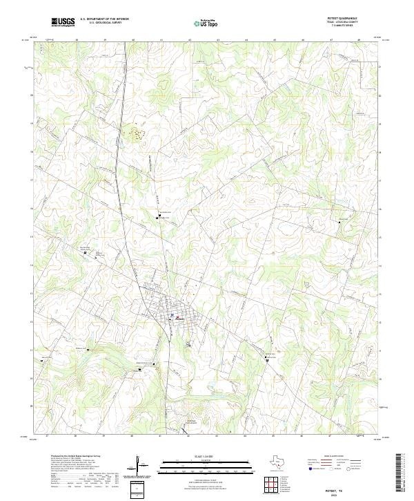 US Topo 7.5-minute map for Poteet TX