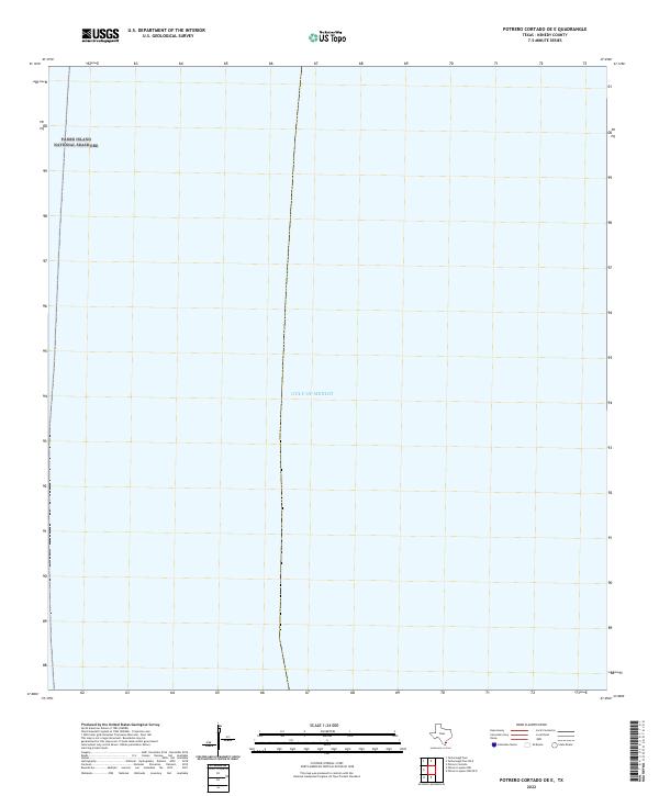 US Topo 7.5-minute map for Potrero Cortado OE E TX