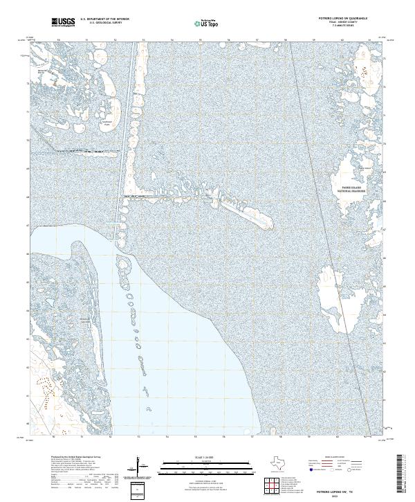 US Topo 7.5-minute map for Potrero Lopeno SW TX