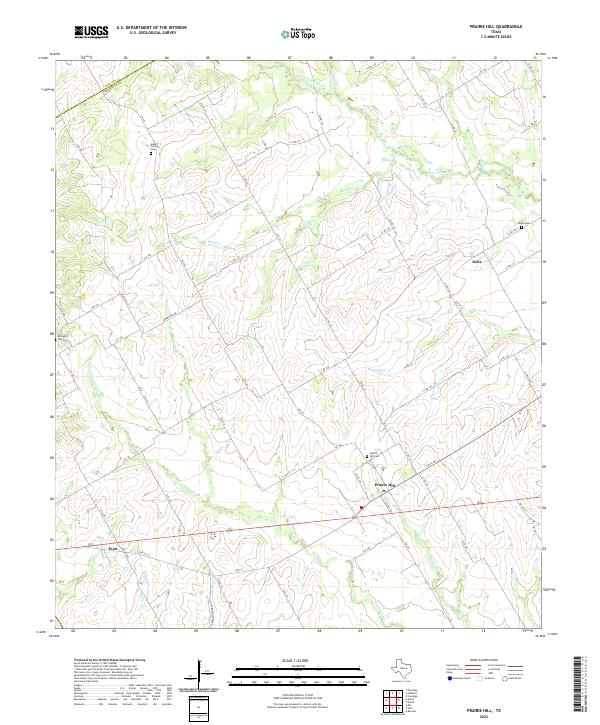 US Topo 7.5-minute map for Prairie Hill TX