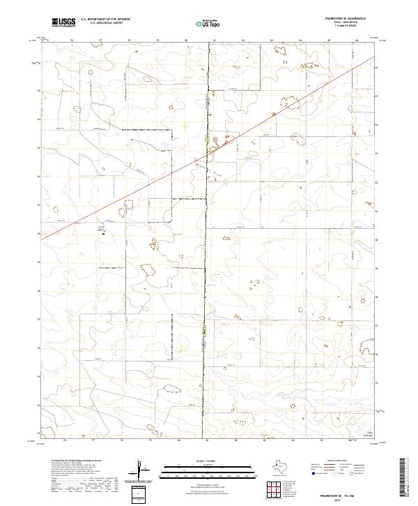 US Topo 7.5-minute map for Prairieview SE TXNM