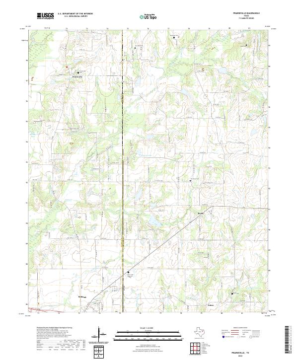 US Topo 7.5-minute map for Prairieville TX