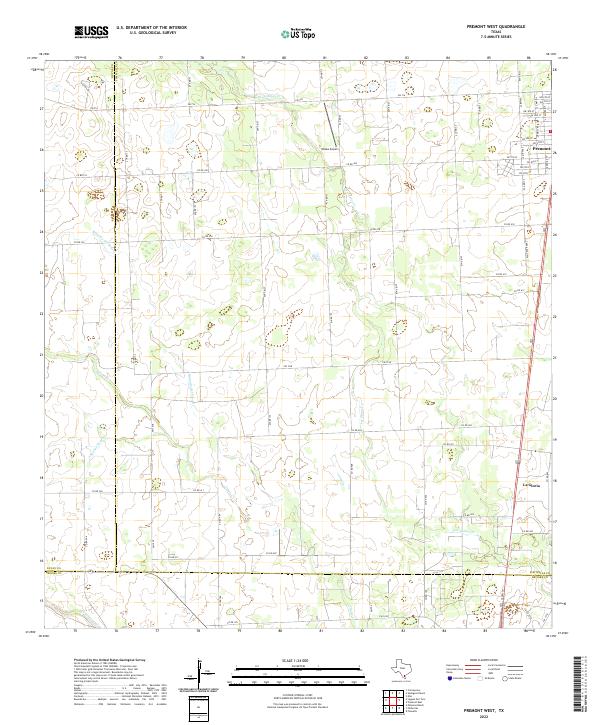 US Topo 7.5-minute map for Premont West TX