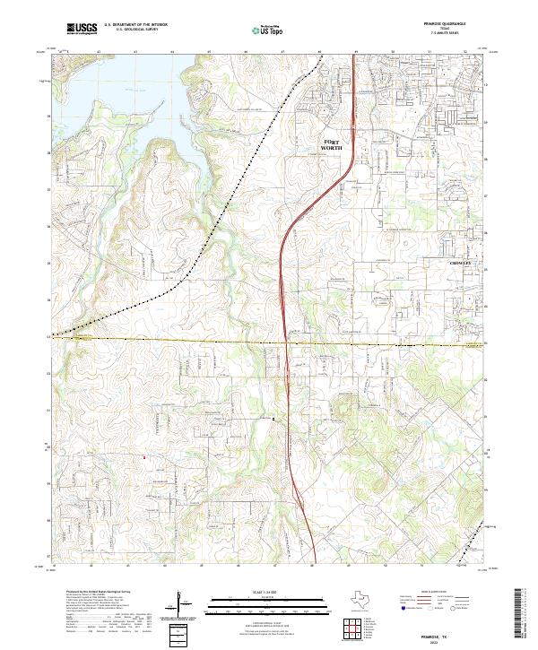 US Topo 7.5-minute map for Primrose TX