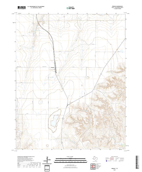 US Topo 7.5-minute map for Pringle TX