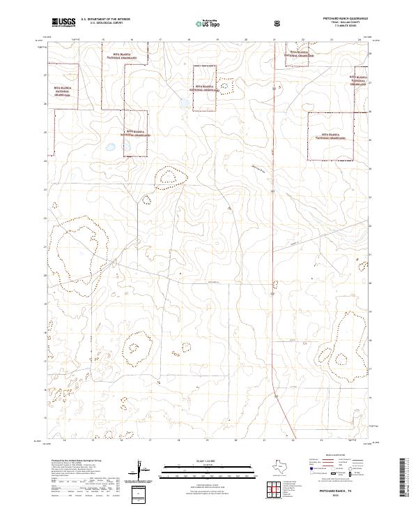 US Topo 7.5-minute map for Pritchard Ranch TX