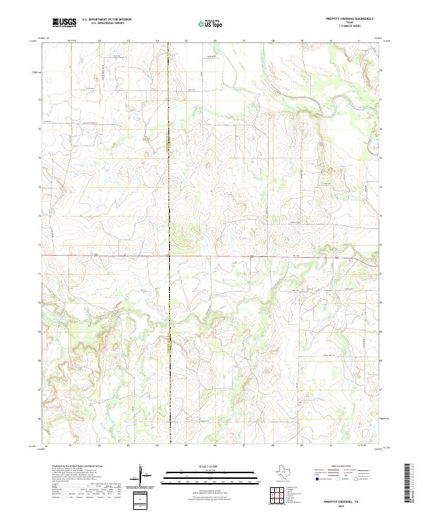 US Topo 7.5-minute map for Proffitt Crossing TX