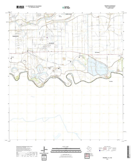 US Topo 7.5-minute map for Progreso TXTAM – American Map Store