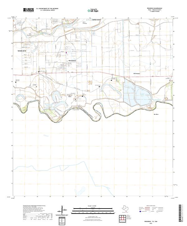 US Topo 7.5-minute map for Progreso TXTAM