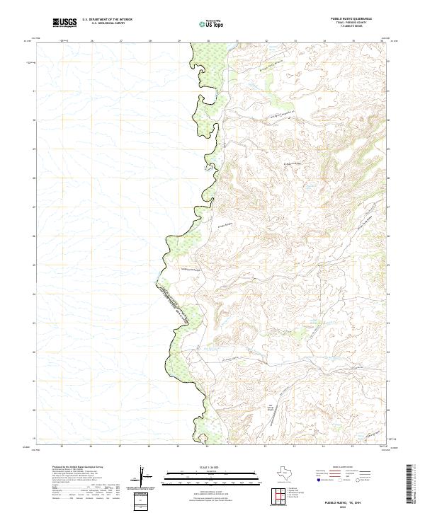 US Topo 7.5-minute map for Pueblo Nuevo TXCHH
