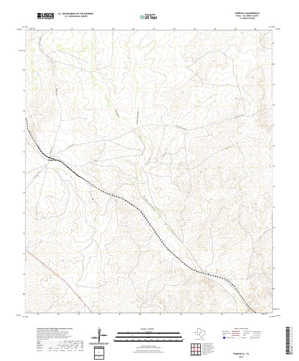 US Topo 7.5-minute map for Pumpville TX