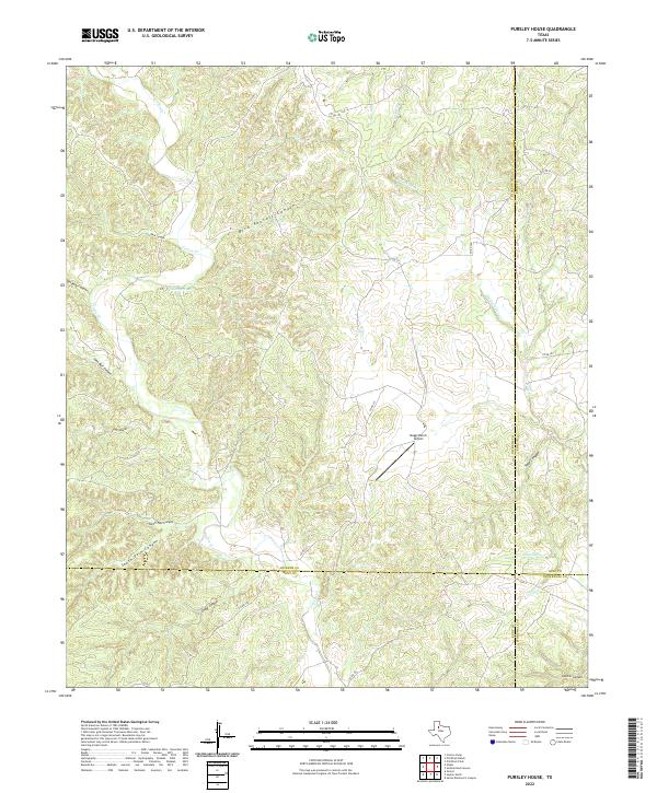 US Topo 7.5-minute map for Pursley House TX