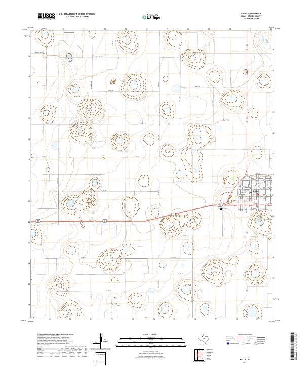 US Topo 7.5-minute map for Ralls TX