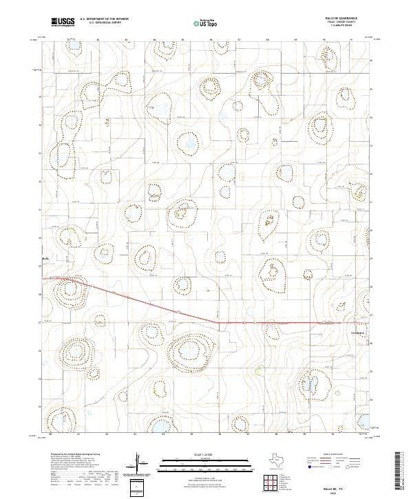 US Topo 7.5-minute map for Ralls NE TX