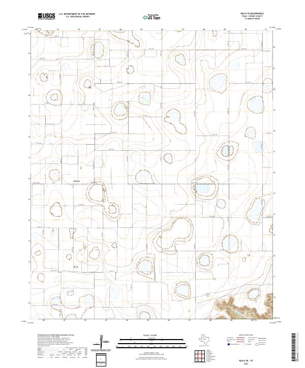 US Topo 7.5-minute map for Ralls SE TX
