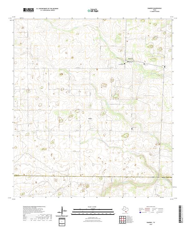 US Topo 7.5-minute map for Ramirez TX