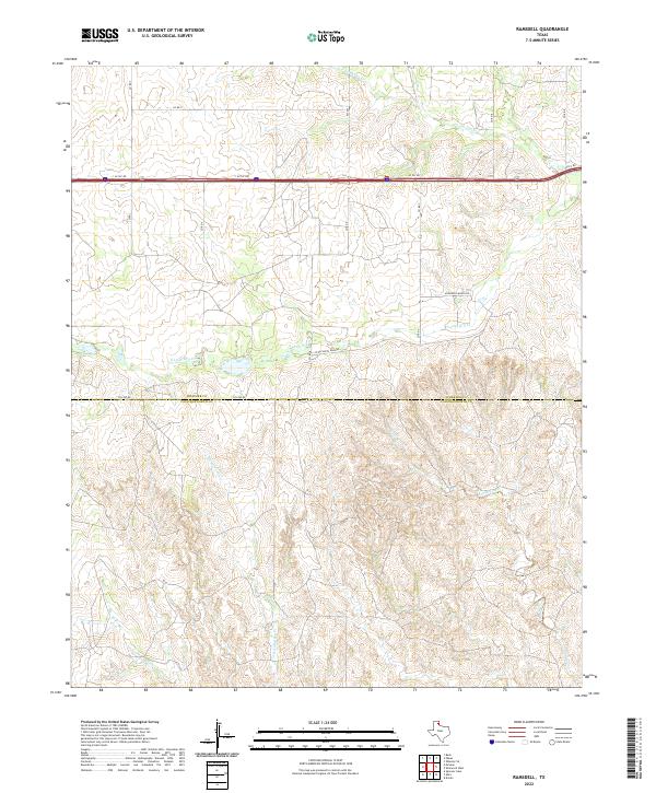 US Topo 7.5-minute map for Ramsdell TX