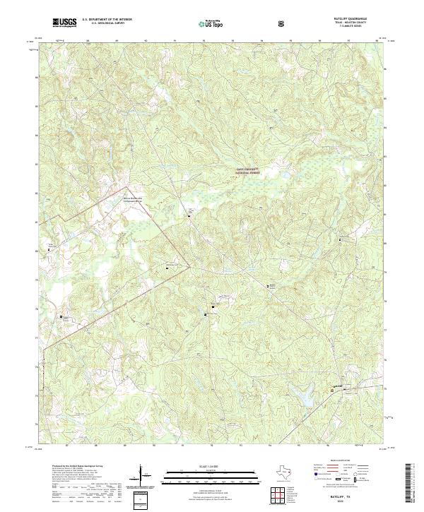 US Topo 7.5-minute map for Ratcliff TX