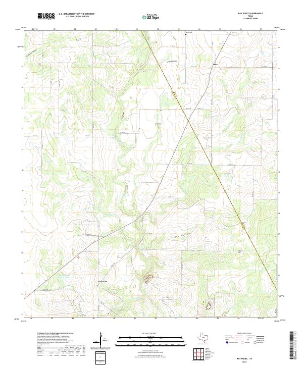 US Topo 7.5-minute map for Ray Point TX