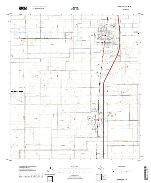 US Topo 7.5-minute map for Raymondville TX