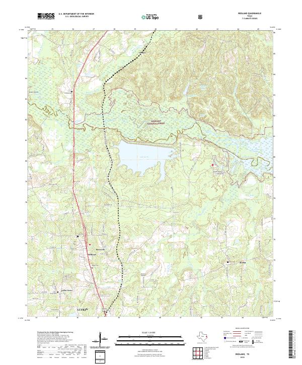 US Topo 7.5-minute map for Redland TX