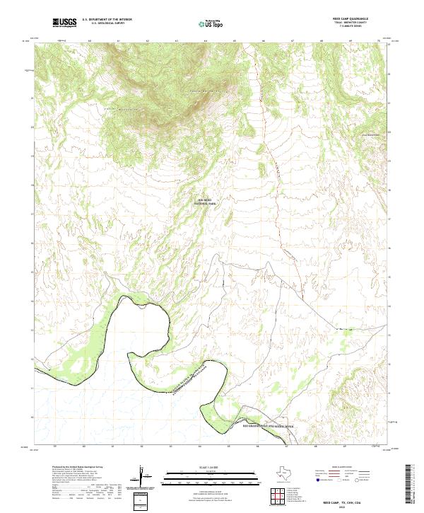 US Topo 7.5-minute map for Reed Camp TXCHHCOA