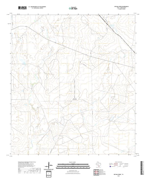 US Topo 7.5-minute map for Retama Creek TX