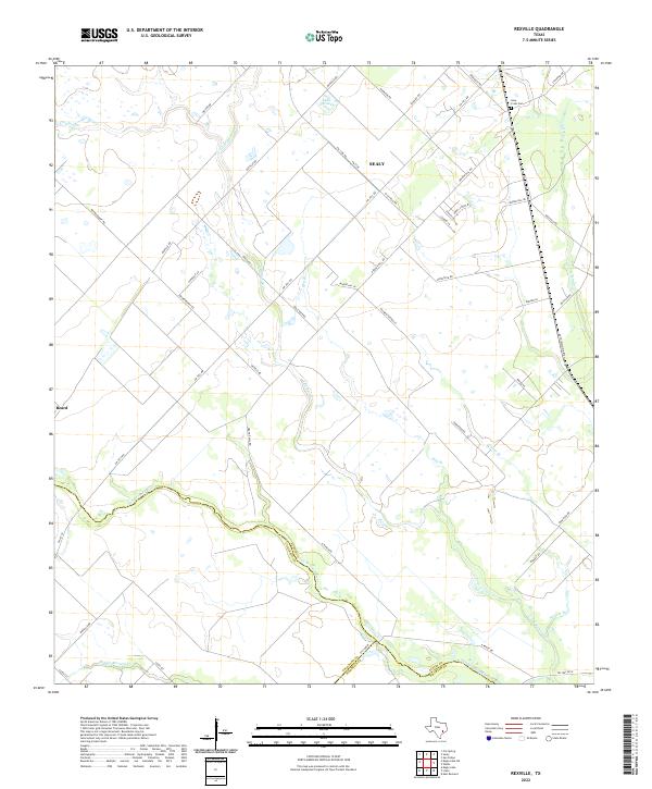 US Topo 7.5-minute map for Rexville TX