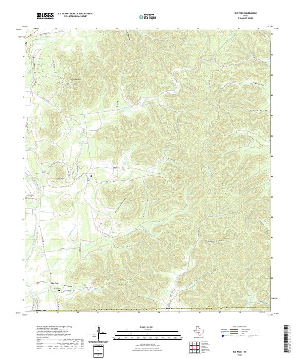 US Topo 7.5-minute map for Rio Frio TX