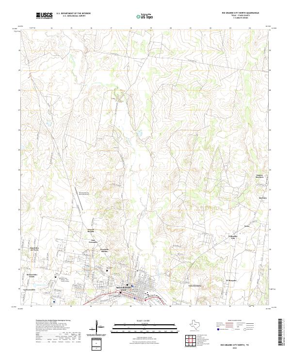 US Topo 7.5-minute map for Rio Grande City North TX