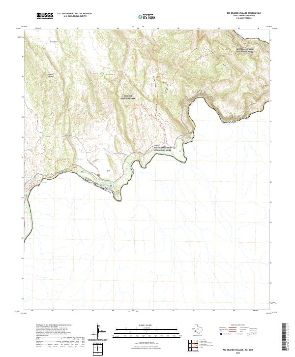 US Topo 7.5-minute map for Rio Grande Village TXCOA