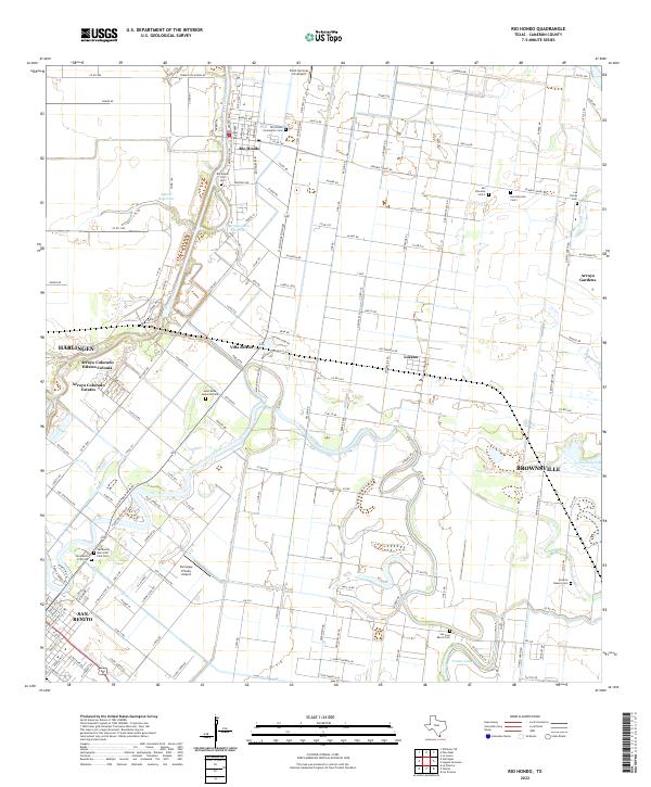 US Topo 7.5-minute map for Rio Hondo TX