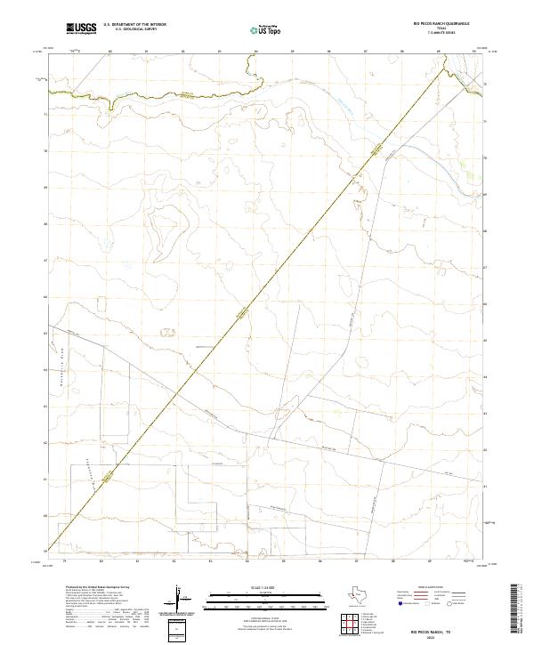 US Topo 7.5-minute map for Rio Pecos Ranch TX