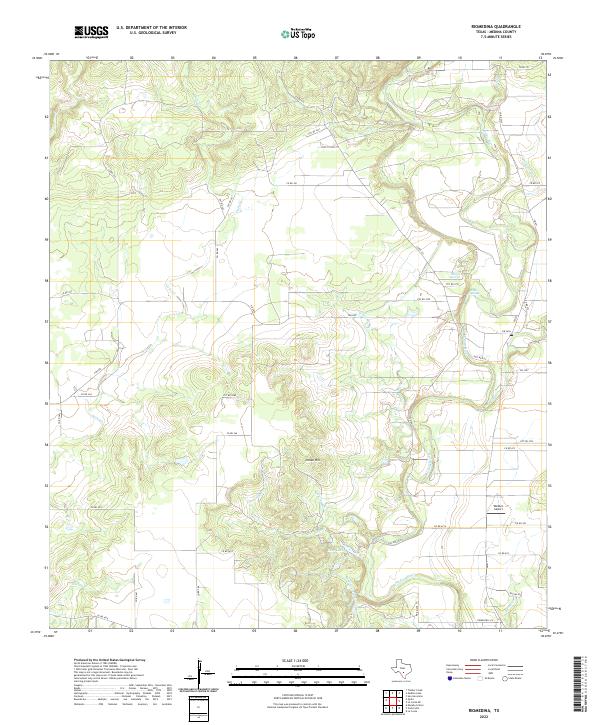 US Topo 7.5-minute map for Riomedina TX