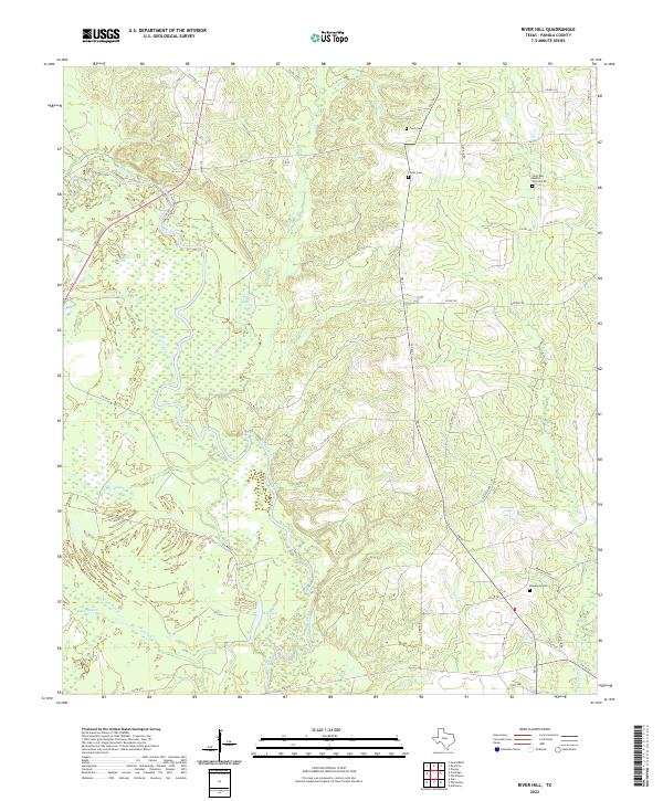 US Topo 7.5-minute map for River Hill TX