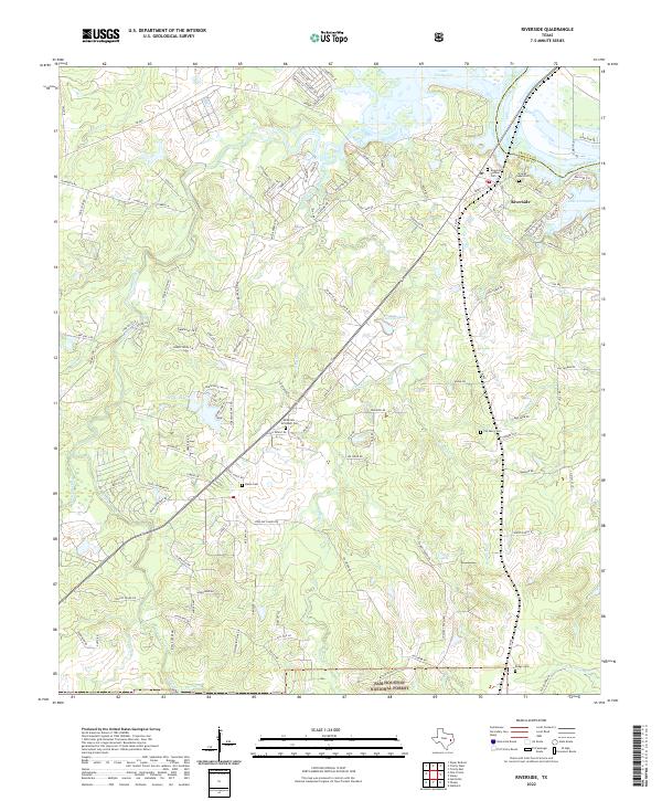 US Topo 7.5-minute map for Riverside TX