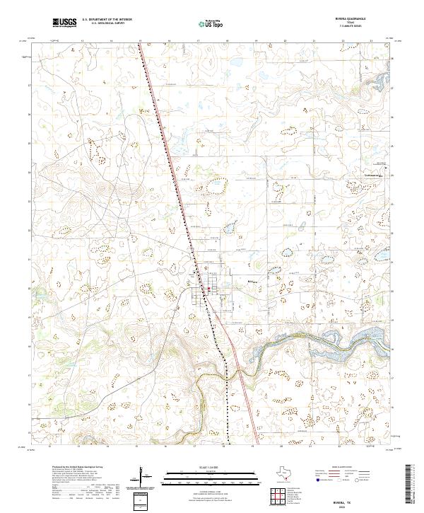 US Topo 7.5-minute map for Riviera TX