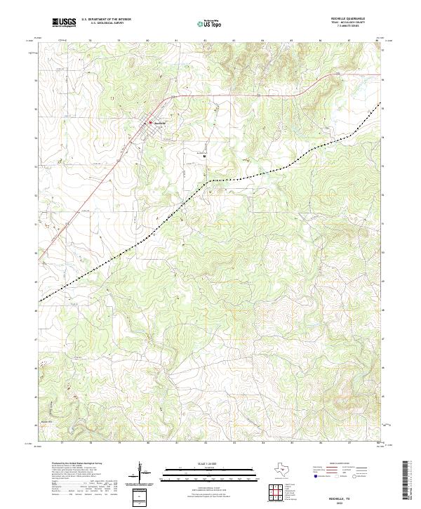 US Topo 7.5-minute map for Rochelle TX