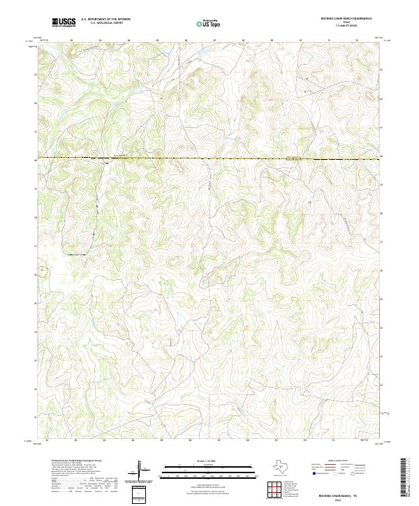US Topo 7.5-minute map for Rocking Chair Ranch TX