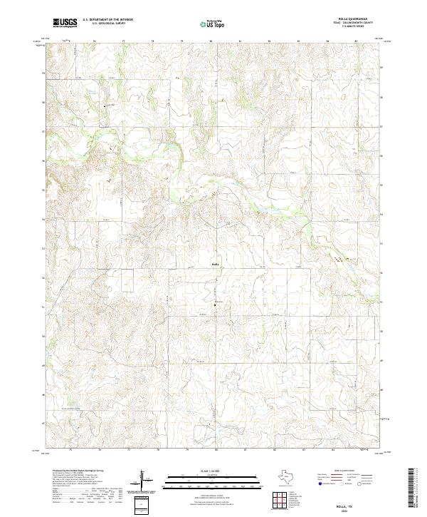 US Topo 7.5-minute map for Rolla TX