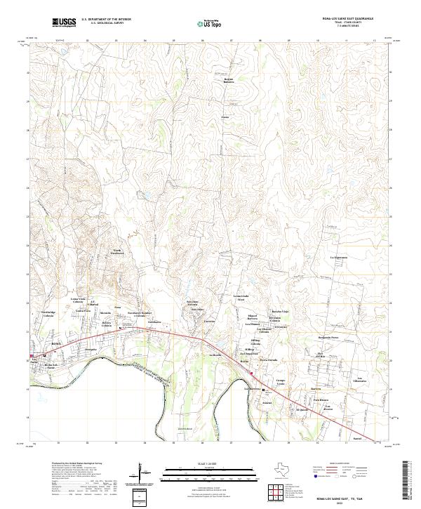 US Topo 7.5-minute map for Roma-Los Saenz East TXTAM
