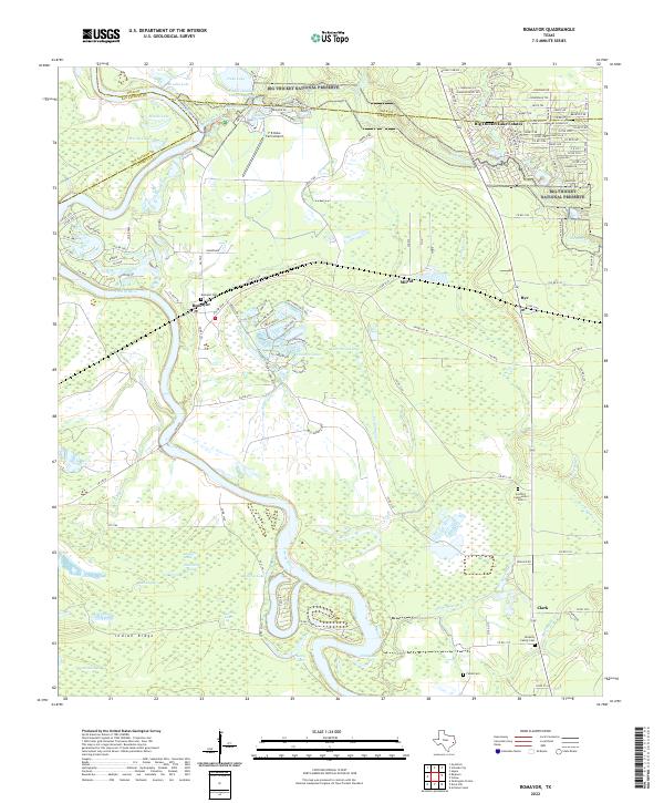 US Topo 7.5-minute map for Romayor TX