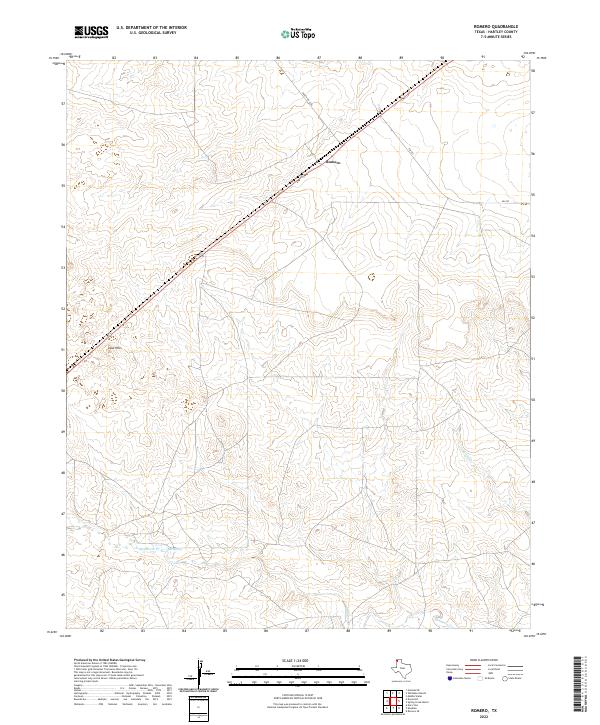 US Topo 7.5-minute map for Romero TX